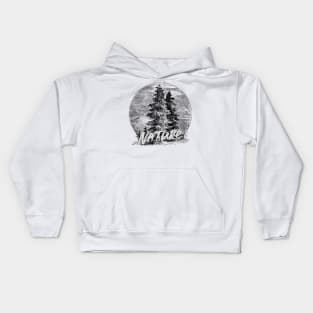 Nature Pine trees Hiking Kids Hoodie